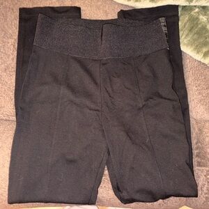 Black Straight-Leg Pants